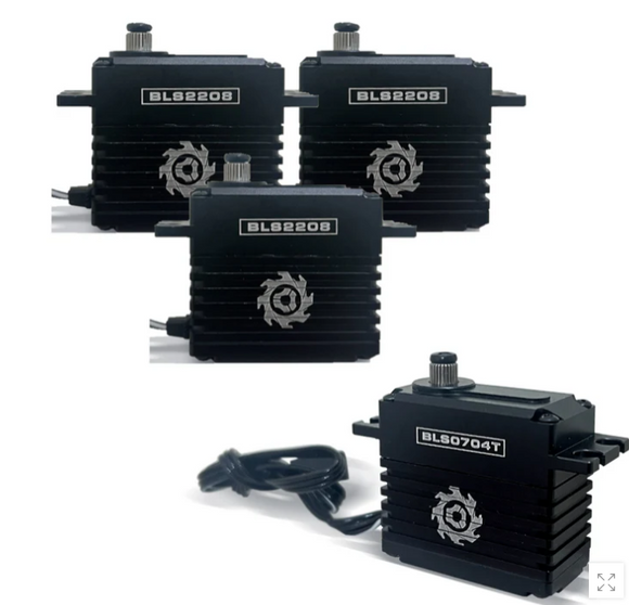 Torq BLSBE Combo - Brushless Fullsize Black Edition Servo Set
