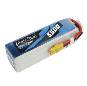 Gens ace 5500mAh 6s 22.2V 60C Lipo Battery Pack with XT90-S Plug CLEARANCE!!! 30% OFF