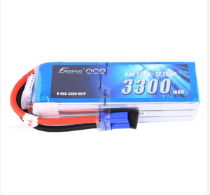 Gens ace 3300mAh 6S 60C 22.2V Lipo Battery Pack with EC5 Plug